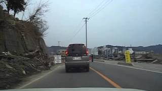 [東日本大震災]震災記録11/4/16(R45・宮城県南三陸町大久保～汐見町)【閲覧注意】Stricken area after the massive tsunami(from JPN)