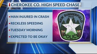 Pennsylvania driver hospitalized following high speed chase in Cherokee County