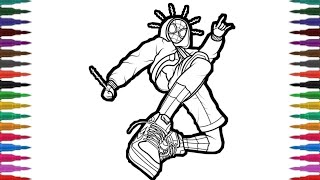 Spider-Man Coloring Pages - Miles Morales Coloring