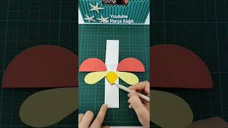 Paper Ladybird - paper ladybud - diy paper crafts #shorts