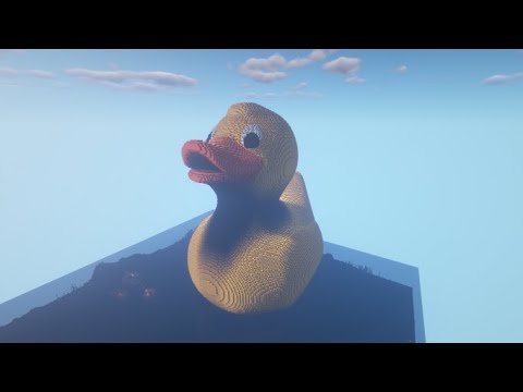 Giant Minecraft Rubber Duck Build Time-lapse | 1.17 Survival - YouTube