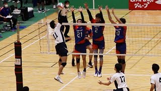 【2021天皇杯】中央大学vs東レアローズ　第２セット　【男子バレーボール全日本選手権】