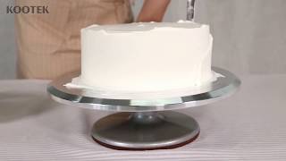 Kootek 12 Inch Aluminium Alloy Revolving Cake Stand Set