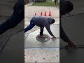 Next level concrete work on a drain!