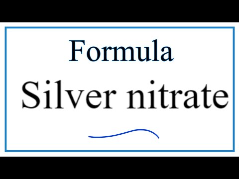 What is the chemical equation for silver nitrate?