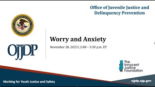Worry and Anxiety Webinar