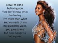 beyonce listen lyrics