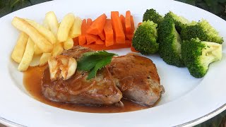 Tuna Steak Recipe - Tuna Onion Sauce