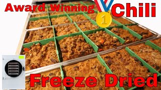 Freeze Dried Chili -- Award Winning Chili! #freezedryingcookbook