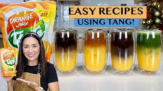 HOW TO MAKE SIMPLE \u0026 DELICIOUS DRINKS USING TANG ORANGE JUICE