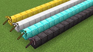 Which Minecraft Pickaxe is the Fastest? #shorts