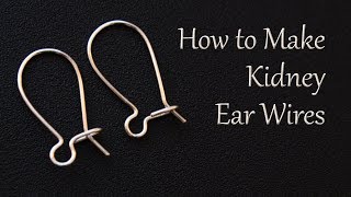 How to Make Kidney Ear Wires - Beginner Wire Wrapping Tutorial