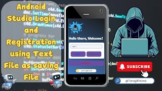 Android Studio Login and Registration using Text File as saving File (Tagalog Text Base)