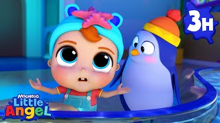 Fun Day At The Aquarium | | Little Angel Color Songs & Nursery Rhymes | Learn Colors & Shapes