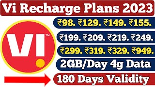 Vi Recharge plans 2023 | Vi best prepaid recharge plans | Vi u/I calling & data plans & offers 2023