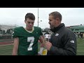 Lumen Christi QB Timmy Crowley after a 35-6 semifinal win vs Marine City: