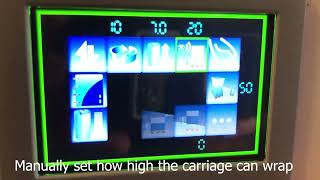 How to operate Robopac's Masterplat control panel