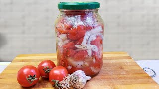 Just TOMATOES, and 1 jar at a time will not be enough. Even the sauce will be drunk.