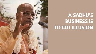 A Sadhu's Business is to Cut Illusion