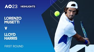 Lorenzo Musetti v Lloyd Harris Highlights | Australian Open 2023 First Round