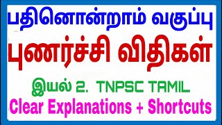 TNPSC Tamil - 11th - Unit 2 - புணர்ச்சி விதிகள்