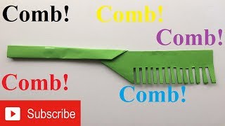 How To Make a Paper Comb | Origami Easy Paper Comb
