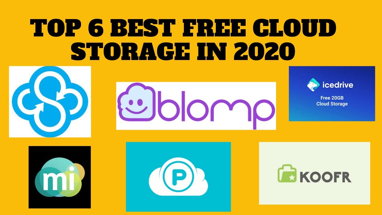 Top 6 Best FREE Cloud Storage In 2020 - YouTube