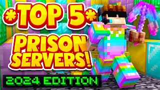 TOP 5 PRISON SERVERS *2024 EDITION* | Best Minecraft OP Prison | 1.8/1.19/1.20/BEDROCK SERVER
