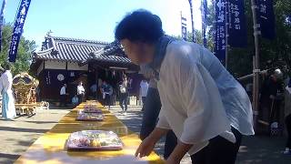 お昼 六島 大鳥神社祭り