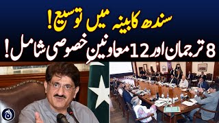 Sindh Cabinet Expanded Further, 8 New Spokespersons and 12 Special Assistants Added! - Aaj News