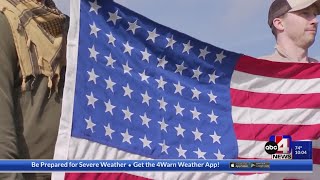 With Utah-made fireproof flags, parachutists honor WWII soldiers with D-Day anniversary jump