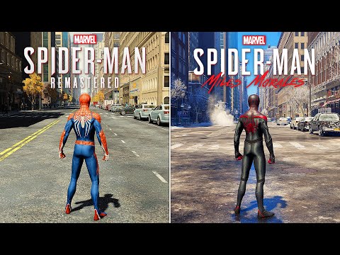 Spider-Man Remastered vs Spider-Man Miles Morales – Physics and Details Comparison