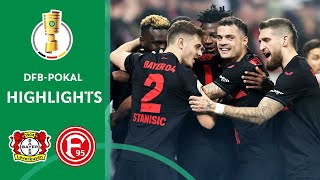 UNBEATEN Leverkusen enters the FINAL! | Leverkusen vs. Düsseldorf 4-0 | Highlights | DFB-Pokal