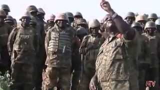 GEN. KATUMBA WAMALA VISITS FRONTLINE SOMALIA TROOPS