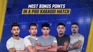 Throwback to the most bonus points in a match | Pro Kabaddi