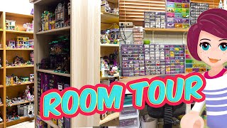 LEGO room tour and sorting setup (prepare yourselves, it ain't Insta-ready)