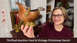 Thrifted Auction Haul & Vintage Christmas Decor!