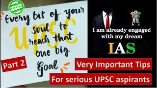 Part 2 - Serious vs Non serious UPSC  aspirants | Vysh IAS foundation videos | Vysh IAS free classes