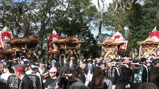 平成30年矢代寸神社宮入\u0026光明地区3町宮入り前セレモニー　岸和田10月祭礼だんじり祭