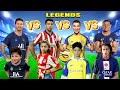 Ethan & Kylian Mbappe vs Cristiano Ronaldo & Ronaldo Jr vs Delfina & Luis Suarez vs Mateo &  Messi