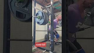 bad position makes an easy rep look hard. 600lb #squat #fail #bailout #gymfails #gettight #igobig