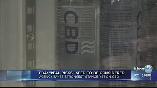 FDA urges consumers to consider risks of CBD products