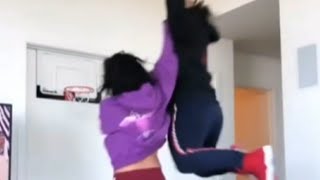 Juice WRLD and Ally Lotti playing basketball (Juice Wrld dunked on Ally Lotti 😂)
