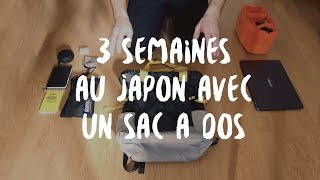 Trois semaines au Japon avec un sac à dos : comment faire ses bagages ?