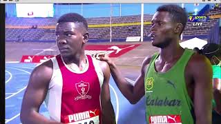 National Junior Championships 2022 Boys U20 200m Semi-Final - Adrian Kerr wins semi final 2 in 21.25