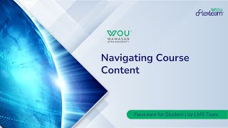 FlexLearn for Student | Navigating Course Content