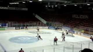 A-Ässät-Jokipojat 29.11.2014. Oliwer Kasken komea siniviivalämäri 1-0 !