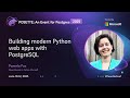 Building modern Python web apps with PostgreSQL | POSETTE: An Event for Postgres 2025