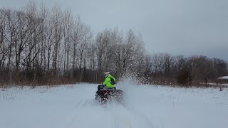 Winter Atv Ride|Dji Neo Drone Footage