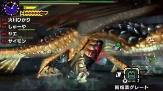 【MHX実況】友達とモンハンクロス vs上位ガノトトス